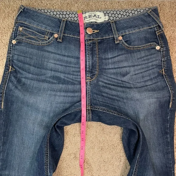 Ariat Women’s R.E.A.L Rosa Dark Wash Mid-Rise Bootcut Jeans Size 31 Regular - Picture 12 of 16